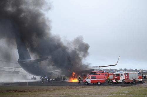 В аэропорту Шереметьево прошли аварийно-спасательные учения МЧС