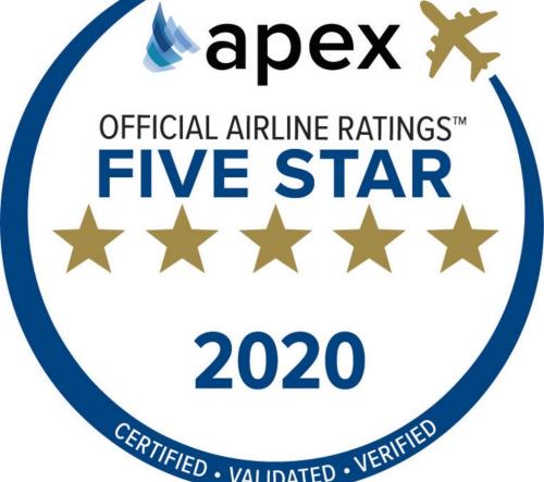 Qatar Airways удостоен 5 звезд в глобальном рейтинге APEX