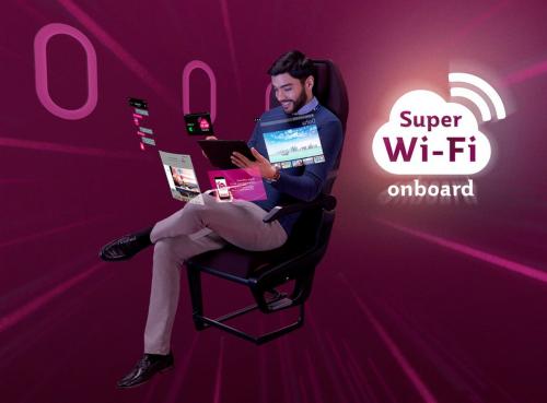 Super Wi-Fi на борту Qatar Airways – бесплатно
