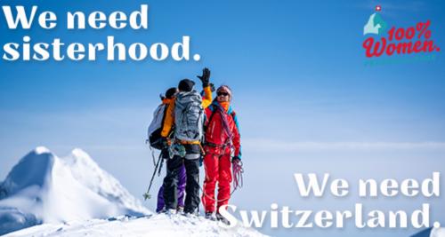 100% Women: Швейцария зовёт женщин в горы