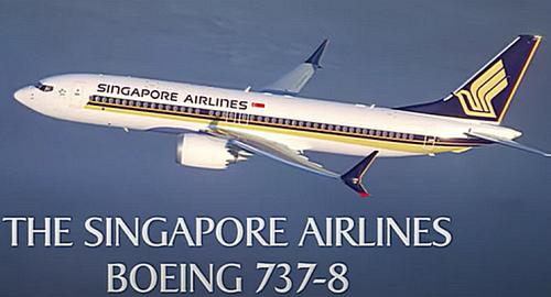 «Сингапурские Авиалинии» представляют новое оснащение Boeing 737-8