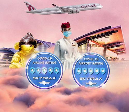 Компания Qatar Airways удостоена  пятизвездочного антиковидного рейтинга Skytrax