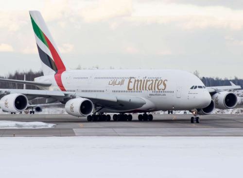 «Эмирейтс» отмечает 10-летие полетов A380 в Москву