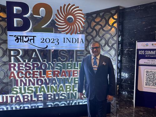 Организатор «Дней Индии» в Москве Сэмми Котвани принимает участие в саммите В20 Группы G20 в Нью-Дели
