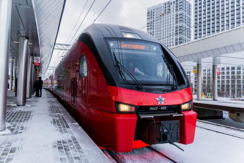 Сильный снегопад в Москве и Подмосковье не повлиял на график движения поездов «Аэроэкспресс» 
