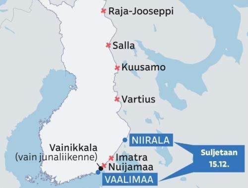 Финляндия не откроет наземную границу с Россией ещё, как минимум, месяц