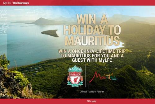 ФК «Ливерпуль» и Управление по туризму Маврикия разыгрывают неделю на острове